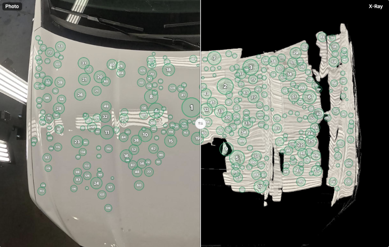 Hail damage detection example